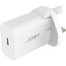 JOBY WALL CHARGER USB-C UK/EU/US adapters, PD 20W, white