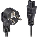 LINDY 30449 MAINS POWER CABLE IEC C5 to SCHUKO, 2m, black