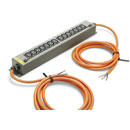 CANFORD MDS4 AC MAINS POWER DISTRIBUTION STRIP Dual 10A, 14x IEC, 3m lead, dark grey