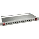 CANFORD MDU11S Zweifach-WECHSELSTROMVERTEILER, roter Schalter, grau