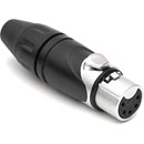 AMPHENOL AX5F XLR Female cable connector, nickel shell, silver contacts