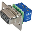 BTX CD-HD15FEZBR D-SUB HD 15 pin female, panel mount, micro scr. terminal