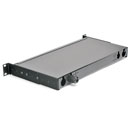 ST MM PANEL, 16 way 1U with sliding tray and fibre management, black