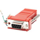 CUSTOM ADAPTER D-SUB 9 way female/RJ45, red