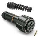 TEN 47 TL37LF06P TOURLINE MULTIPIN CONNECTOR Female, cable, locking ring, spiral cable gland,37 pin