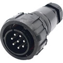 TEN47 PA-COM8LM06-SD PA-COM MULTIPIN CONNECTOR Cable, male, locking ring, solder type