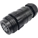 TEN 47 SHLB19-LF-S-M40-S-014-S SHOWLINE SOCA CONNECTOR Cable, female, 19-pin, Solder, 15-23mm OD