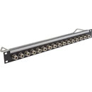 CANFORD CONNECT N TYPE TERMINATION PANEL 1U 1x12, black