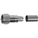 TELEGARTNER F CONNECTOR Male cable, crimp, 75 ohm, group X (pack of 100)