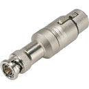 ADAPTER 3FX-BNCM 3-pin XLR female - BNC male