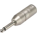 ADAPTER 3MX-2P 3-pin XLR male - 2-pole 6.35mm jack plug