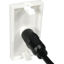 CANFORD AV MODULE Economy, 3.5mm three-pole socket, pigtail type, half module, white