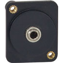 CANFORD D-SERIES 3.5mm 3-pole jack, M3 tapped mounting holes, black
