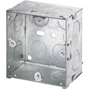 STEEL FLUSH BOX 1 gang, 47mm deep