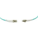 LC-LC MM DUPLEX OM4 50/125 Fibre patch cable 2m, aqua