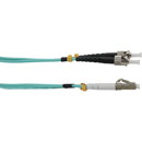 LC-ST MM DUPLEX OM4 50/125 Fibre patch cable 1m, aqua