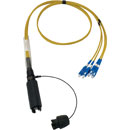 CANFORD FIBRECO HMA Junior cable connector, 4-channel, MM, with SC fibre terminated tails,500mm