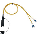 CANFORD FIBRECO HMA Junior cable connector, 4-channel, MM, with LC fibre terminated tails,500mm