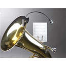 K&M 12241 LED FLEXLIGHT GOOSENECK LAMP Spring clamp, battery powered, 1x LED, 800 lux