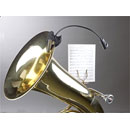 K&M 12242 2 LED FLEXLIGHT GOOSENECK LAMP Spring clamp, battery/mains, 2x LED, 1150 lux