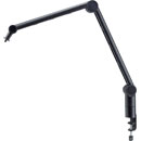 K&M 23868 ADJUSTABLE MIC ARM With desk clamp, 430-805mm range, 1kg capacity, internally wired