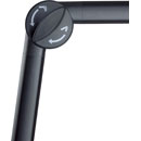 K&M 23868 ADJUSTABLE MIC ARM With desk clamp, 430-805mm range, 1kg capacity, internally wired