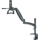 K&M 23874 TABLET HOLDER Desk-mount clamp, 158-280mm width, black