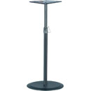 K&M 26740 MONITOR LOUDSPEAKER STAND Floor, round base, plate mount, up to 35kg, 950-1430mm, black