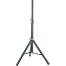 K&M 21454 LOUDSPEAKER STAND Floor, folding legs, up to 30kg, 990-1430mm, aluminium, black