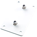 K&M 24356 UNIVERSAL MOUNTING BRACKET Horizontal, M6 - 50.8 x 107mm mounting template, white