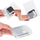URSA POPPER CASE Snap-shut design, semi-transparent, 65 x 95 x 18mm