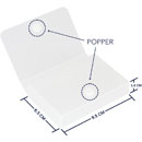 URSA POPPER CASE Snap-shut design, semi-transparent, 65 x 95 x 18mm