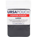 URSA POPPER POUCH With press fasteners, horizontal/vertical, large, black