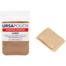 URSA POPPER POUCH With press fasteners, horizontal/vertical, large, beige