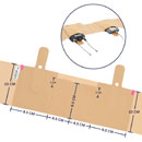 URSA LIVE STRAP Double pouch, small, beige