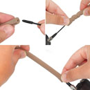 URSA FOAMIE FLEX ANTENNA SAVER 13cm, 4mm internal diameter, caramel (pack of 4)