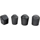 K&M 7-214-0001-55 SPARE RUBBER FOOT SET (one each of 25mm, 30mm, 35mm, 25 x 26mm square)