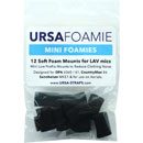 URSA STRAPS MINI FOAMIES MICROPHONE MOUNTS Soft foam, 22 x 14 x 7mm, black (pack of 12)