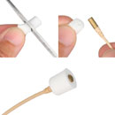 URSA FOAMIE SLEEVE MICROPHONE MOUNT Soft foam, 18 x 9mm, white (pack of 12)