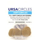 URSA STRAPS SOFT CIRCLES MICROPHONE COVER Soft fabric, beige (pack of 15 Circles/30 Stickies)