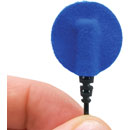URSA STRAPS SOFT CIRCLES MICROPHONE COVER Soft fabric, blue (pack of 15 Circles/30 Stickies)
