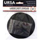 URSA STRAPS LARGE SOFT CIRCLES MICROPHONE COVER Soft fabric, black (5 Circles/10 rubber bands)