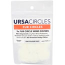 URSA FUR CIRCLES MICROPHONE COVER Long fur, white (pack of 9 Circles/30 Stickies)