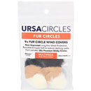 URSA FUR CIRCLES MICROPHONE COVER Long fur, black/white/beige (9 Circles/30 Stickies)
