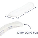 URSA FURRY STRIPS MICROPHONE COVER White (pack of 9)