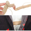 URSA FURRY STRIPS MICROPHONE COVER Beige (pack of 9)