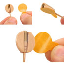 URSA CIRCULAR MINIMOUNT MICROPHONE MOUNT For DPA 6060, 15mm diameter, beige