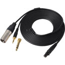 AUDIO-TECHNICA BPHS2S HEADSET Single-ear, dynamic mic, 3-pin male XLR, 6.35mm jack, straight cable