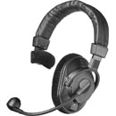 BEYERDYNAMIC DT 280 MK II HEADSET Single ear, 250 ohms, 200 ohms mic, unterminated cable, black