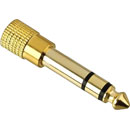 BEYERDYNAMIC 937681 HEADPHONE ADAPTER PLUG 3.5mm to 6.35mm jack, M5 threaded, gold